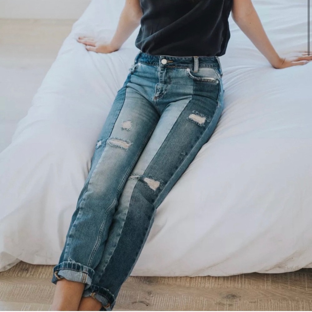 Free People Patchwork Jeans size 30